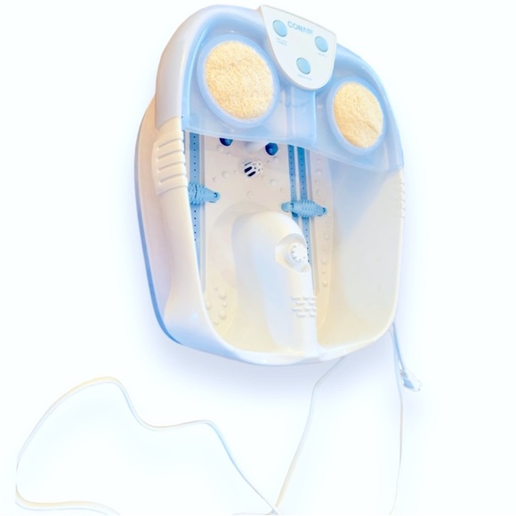 CONAIR Hydrotherapy Waterfall Foot Spa Heat Bubbles LED LIGHTS Pedicure Massage - Picture 6 of 12